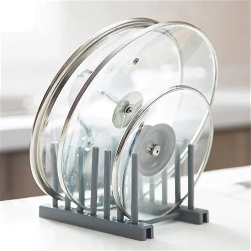 Kitchen Tools Plastic Dish Rack Storage Draining Racks Removable Shelf Plate Pot Lid Rack Storage Organizer Gadgets Supplies