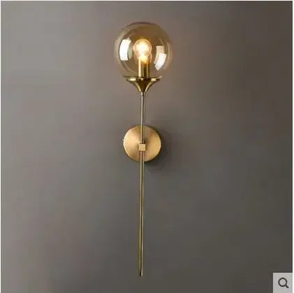 Modern minimalist living room Nordic creative personality bedroom bedside mirror front aisle corridor background wall lamp