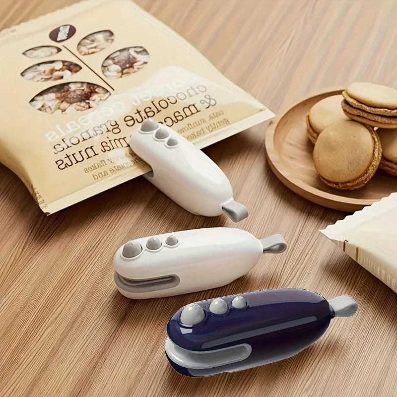 Rechargeable mini bag sealing machine, portable magnetic heat sealing machine, food preservation, crispy snack sealing machine