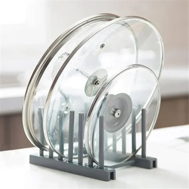 Kitchen Tools Plastic Dish Rack Storage Draining Racks Removable Shelf Plate Pot Lid Rack Storage Organizer Gadgets Supplies