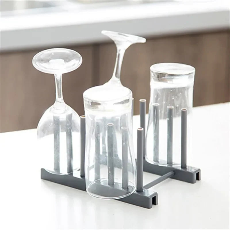 Kitchen Tools Plastic Dish Rack Storage Draining Racks Removable Shelf Plate Pot Lid Rack Storage Organizer Gadgets Supplies