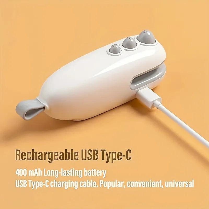 Rechargeable mini bag sealing machine, portable magnetic heat sealing machine, food preservation, crispy snack sealing machine
