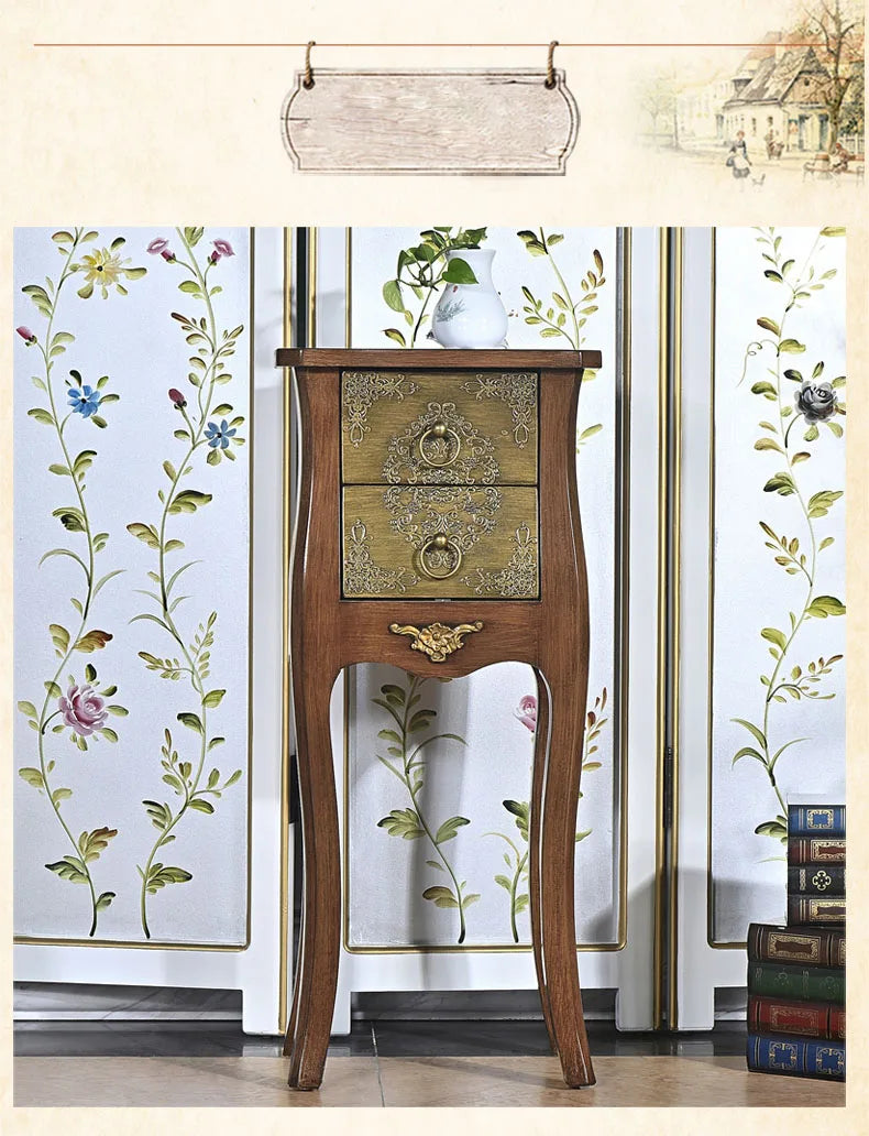 Rustic Minimalist Light Luxury Creative Multifunctional Living Room Dining Room Solid Wood Storage Sideboard Cabinet Dresser