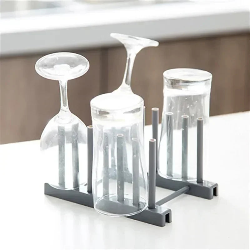 Kitchen Tools Plastic Dish Rack Storage Draining Racks Removable Shelf Plate Pot Lid Rack Storage Organizer Gadgets Supplies