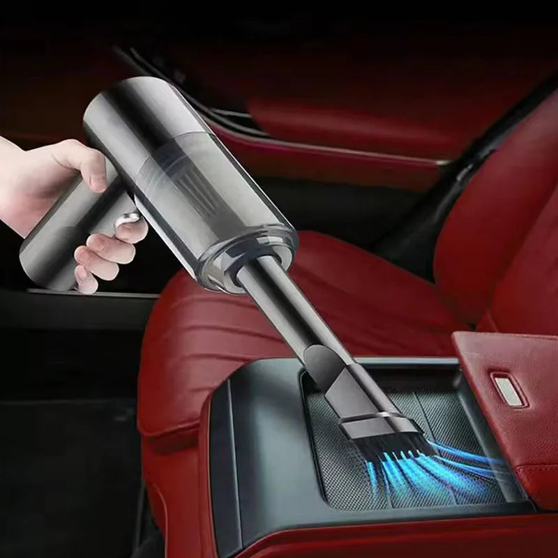 Portable Wireless Car Vacuum Cleaner USB Charging 1200mAh Mini Wet And Dry Use Household Cleaning Appliance